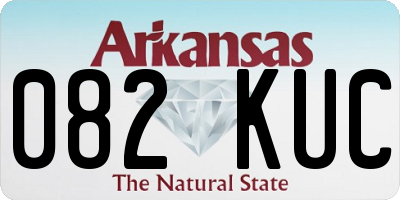 AR license plate 082KUC