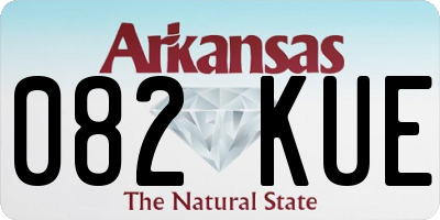 AR license plate 082KUE