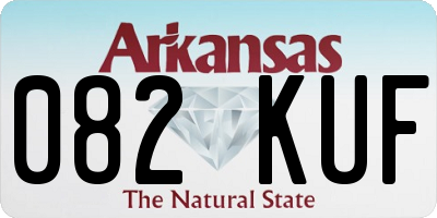 AR license plate 082KUF