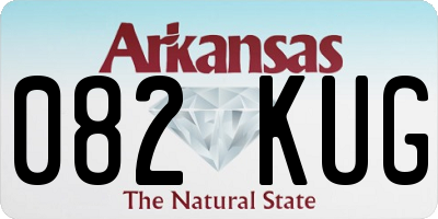 AR license plate 082KUG