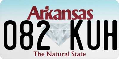 AR license plate 082KUH