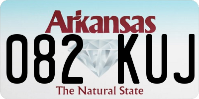 AR license plate 082KUJ