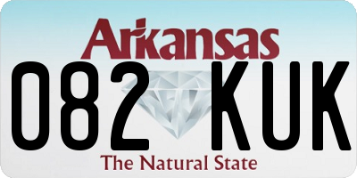 AR license plate 082KUK