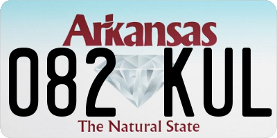 AR license plate 082KUL