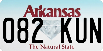 AR license plate 082KUN