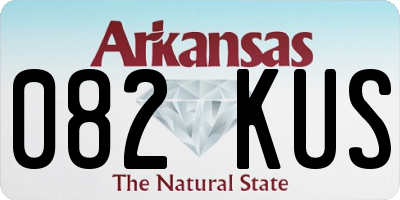 AR license plate 082KUS