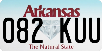 AR license plate 082KUU