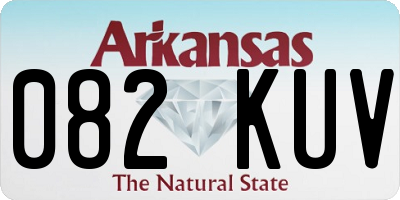 AR license plate 082KUV