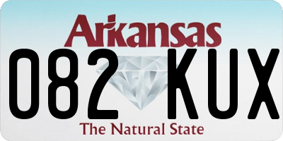 AR license plate 082KUX