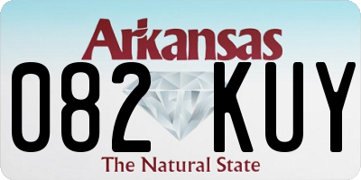 AR license plate 082KUY