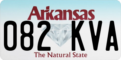 AR license plate 082KVA