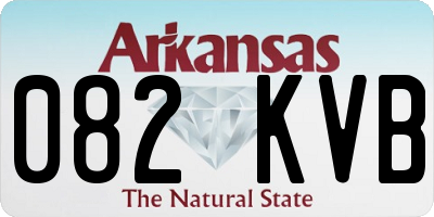 AR license plate 082KVB