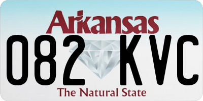 AR license plate 082KVC