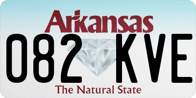 AR license plate 082KVE