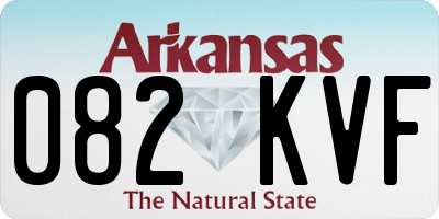 AR license plate 082KVF