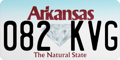AR license plate 082KVG
