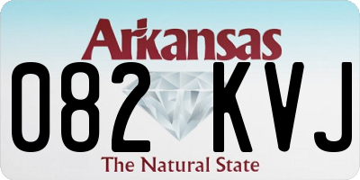 AR license plate 082KVJ