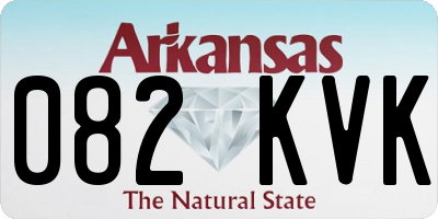 AR license plate 082KVK