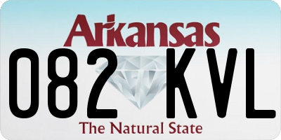 AR license plate 082KVL