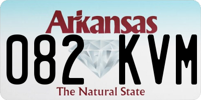 AR license plate 082KVM