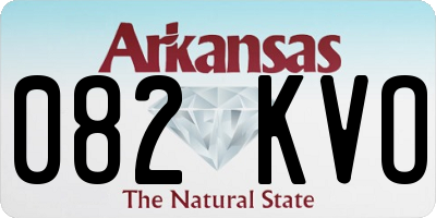 AR license plate 082KVO