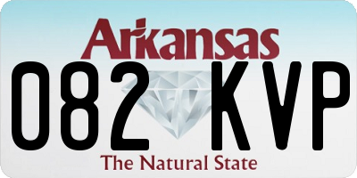 AR license plate 082KVP