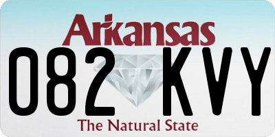 AR license plate 082KVY