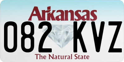 AR license plate 082KVZ