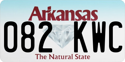 AR license plate 082KWC