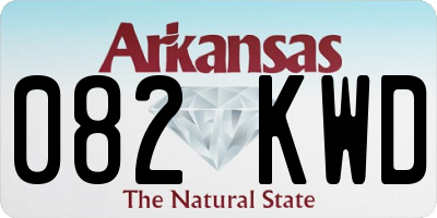 AR license plate 082KWD