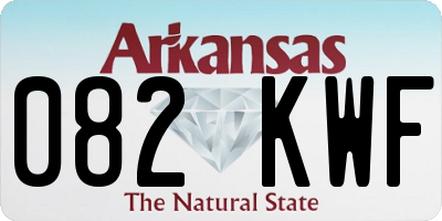 AR license plate 082KWF