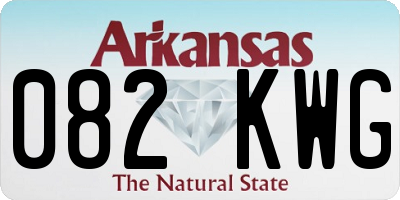AR license plate 082KWG
