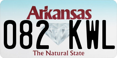 AR license plate 082KWL
