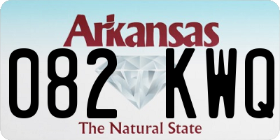 AR license plate 082KWQ
