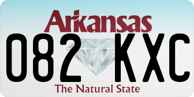 AR license plate 082KXC