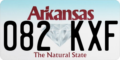 AR license plate 082KXF