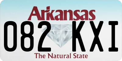 AR license plate 082KXI