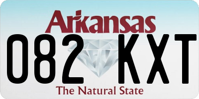 AR license plate 082KXT