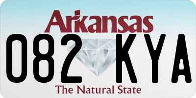 AR license plate 082KYA