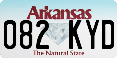 AR license plate 082KYD