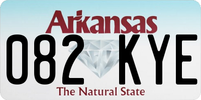 AR license plate 082KYE