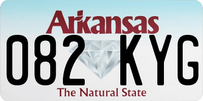 AR license plate 082KYG