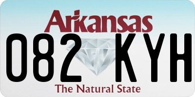 AR license plate 082KYH