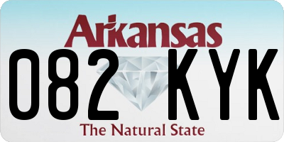 AR license plate 082KYK