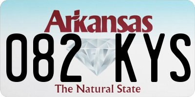 AR license plate 082KYS