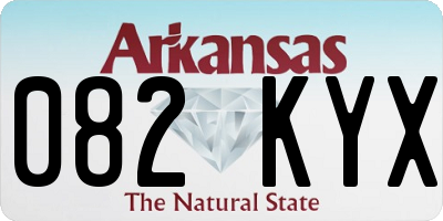 AR license plate 082KYX