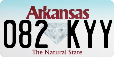 AR license plate 082KYY