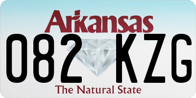 AR license plate 082KZG