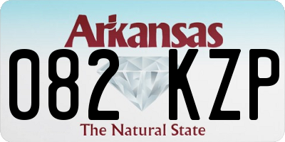 AR license plate 082KZP