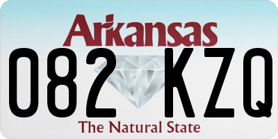 AR license plate 082KZQ